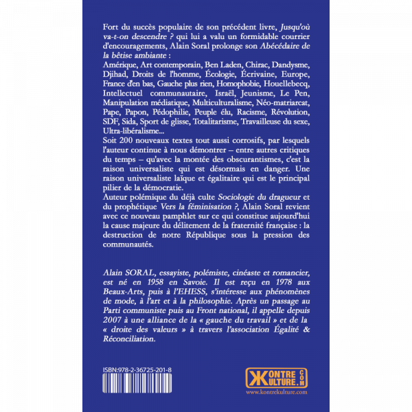 Alain Soral Socrate à St-Tropez 4e de couverture